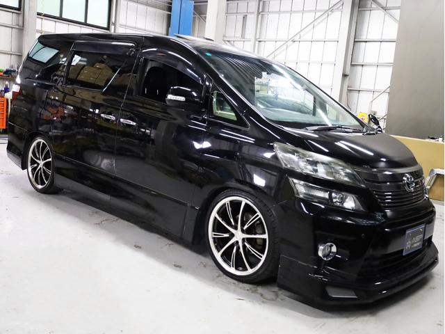 ヴェルファイア ２．４Ｚ　後期型　サンルーフ　両側自動スライドドア　カロッツェリアナビ　社外２０インチＡＷ　ＴＥＩＮ車高調　地デジフルセグ　バックカメラ　後席モニター　スマートキー　クリアランスソナー　黒革調シートカバー（53枚目）