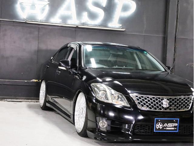 クラウン アスリート　後期型　ＡＭＥシュタイナー２０インチＡＷ　新品フルタップ車高調　エアロパーツ　純正メーカーナビ　地デジフルセグ　バックカメラ　スマートキー　パワーシート　ＨＩＤライト　クルーズコントロール（12枚目）