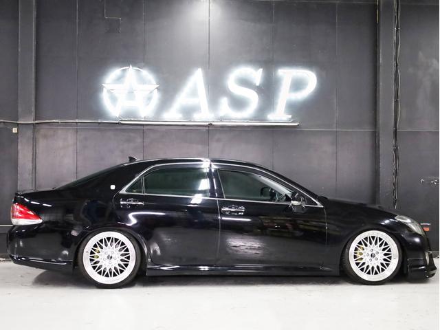 クラウン アスリート　後期型　ＡＭＥシュタイナー２０インチＡＷ　新品フルタップ車高調　エアロパーツ　純正メーカーナビ　地デジフルセグ　バックカメラ　スマートキー　パワーシート　ＨＩＤライト　クルーズコントロール（15枚目）