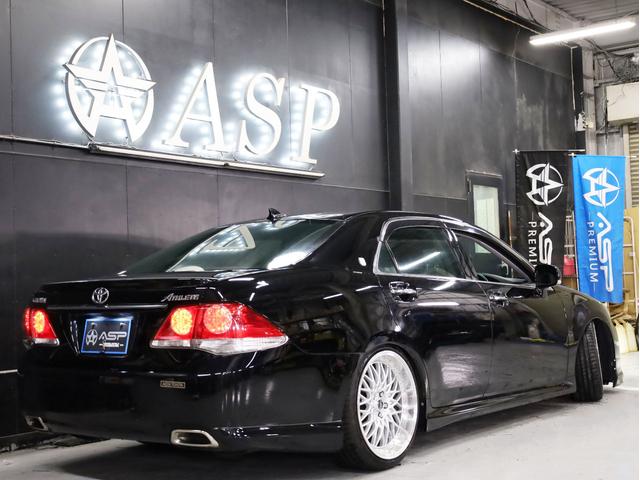 クラウン アスリート　後期型　ＡＭＥシュタイナー２０インチＡＷ　新品フルタップ車高調　エアロパーツ　純正メーカーナビ　地デジフルセグ　バックカメラ　スマートキー　パワーシート　ＨＩＤライト　クルーズコントロール（18枚目）