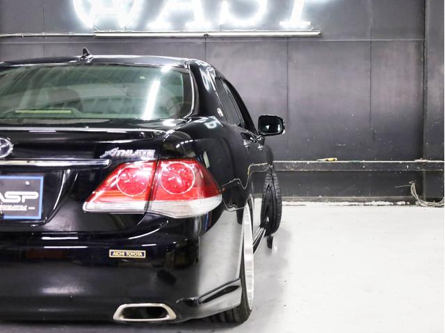 クラウン アスリート　後期型　ＡＭＥシュタイナー２０インチＡＷ　新品フルタップ車高調　エアロパーツ　純正メーカーナビ　地デジフルセグ　バックカメラ　スマートキー　パワーシート　ＨＩＤライト　クルーズコントロール（53枚目）