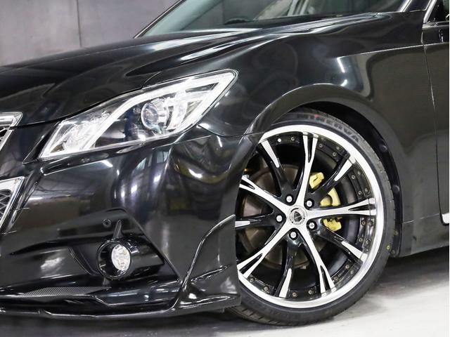 クラウン アスリートＳ　ＷＯＲＫシュヴァート２０インチＡＷ　新品フルタップ車高調　エアロパーツ　純正メーカーナビ　地デジフルセグ　バックカメラ　スマートキー　パワーシート　クルーズコントロール（6枚目）
