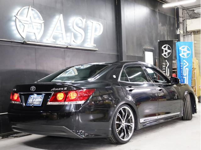 クラウン アスリートＳ　ＷＯＲＫシュヴァート２０インチＡＷ　新品フルタップ車高調　エアロパーツ　純正メーカーナビ　地デジフルセグ　バックカメラ　スマートキー　パワーシート　クルーズコントロール（18枚目）