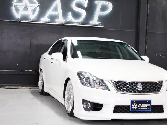 クラウン アスリート　後期型　ＢＡＤＸロクサーニ２０インチＡＷ　新品フルタップ車高調　エアロパーツ　純正メーカーナビ　地デジフルセグ　バックカメラ　スマートキー　パワーシート　ＨＩＤライト　クルーズコントロール（12枚目）