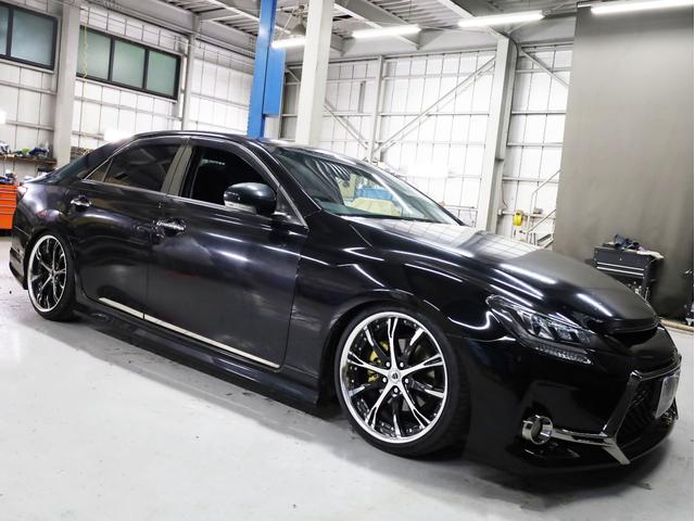 マークＸ ２５０Ｇ　Ｓパッケージリラックスセレクション　Ｇ’ｓ仕様バンパー　ＷＯＲＫシュヴァート１９インチＡＷ　フルタップ車高調　三眼ヘッドライト　イクリプスＨＤＤナビ　地デジフルセグ　バックカメラ　スマートキー　パワーシート　パドルシフト（50枚目）