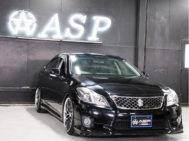 クラウン ２．５アスリート　後期型　Ｗｅｄｓマーベリック２０インチＡＷ　新品フルタップ車高調　エアロパーツ　純正メーカーナビ　地デジフルセグ　バックカメラ　スマートキー　パワーシート　ＨＩＤライト　クルーズコントロール（11枚目）