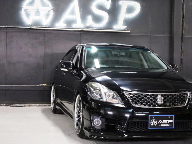 クラウン ２．５アスリート　後期型　Ｗｅｄｓマーベリック２０インチＡＷ　新品フルタップ車高調　エアロパーツ　純正メーカーナビ　地デジフルセグ　バックカメラ　スマートキー　パワーシート　ＨＩＤライト　クルーズコントロール（12枚目）