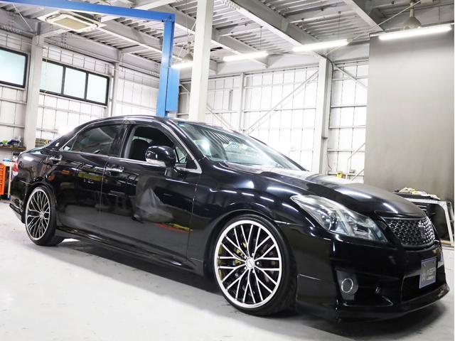 クラウン ２．５アスリート　後期型　Ｗｅｄｓマーベリック２０インチＡＷ　新品フルタップ車高調　エアロパーツ　純正メーカーナビ　地デジフルセグ　バックカメラ　スマートキー　パワーシート　ＨＩＤライト　クルーズコントロール（50枚目）