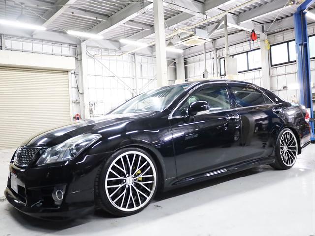 クラウン ２．５アスリート　後期型　Ｗｅｄｓマーベリック２０インチＡＷ　新品フルタップ車高調　エアロパーツ　純正メーカーナビ　地デジフルセグ　バックカメラ　スマートキー　パワーシート　ＨＩＤライト　クルーズコントロール（51枚目）