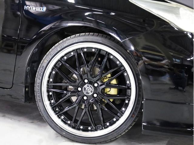 プリウス Ｓ　後期型　ワンオーナー車　ＡＭＥシュタイナー１９インチＡＷ　ローダウンサス　エアロパーツ　純正ＳＤナビ　地デジＴＶ　バックカメラ　スマートキー　ＨＩＤライト（17枚目）