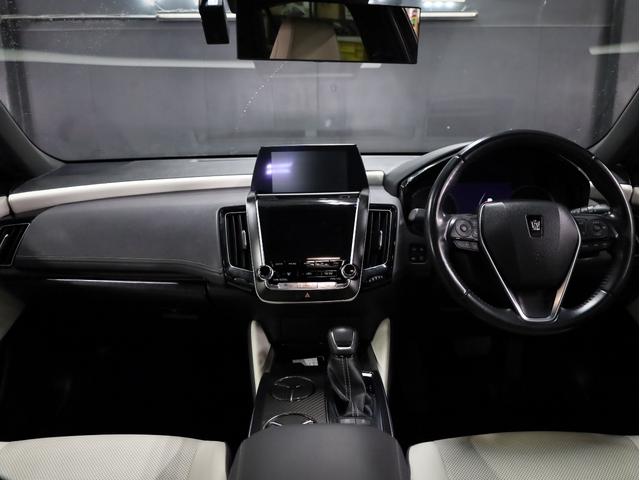 クラウンハイブリッド ＲＳアドバンス　白革エアーシート　Ｋｒａｎｚｅ２０インチＡＷ　新品ＴＥＩＮ車高調　モデリスタエアロ　ＬＥＤライト　純正メーカーナビ　地デジフルセグ　バックカメラ　スマートキー　クリアランスソナー（2枚目）