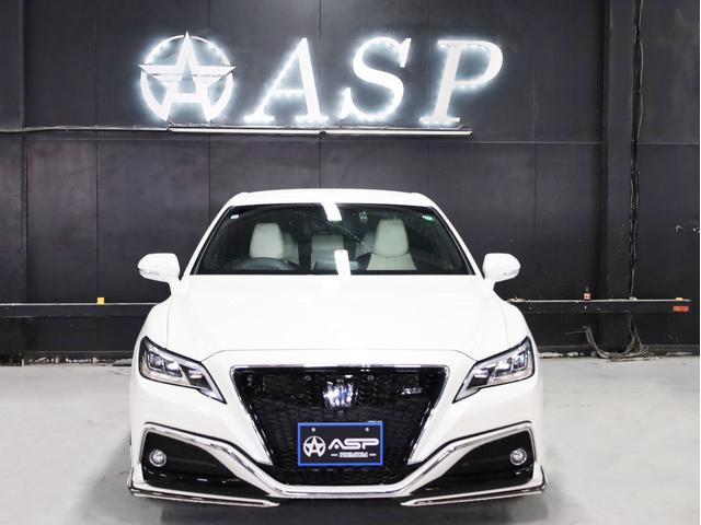 クラウンハイブリッド ＲＳアドバンス　白革エアーシート　Ｋｒａｎｚｅ２０インチＡＷ　新品ＴＥＩＮ車高調　モデリスタエアロ　ＬＥＤライト　純正メーカーナビ　地デジフルセグ　バックカメラ　スマートキー　クリアランスソナー（9枚目）