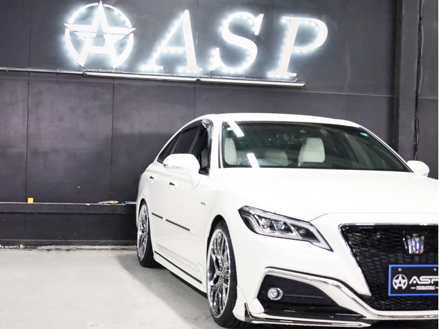 クラウンハイブリッド ＲＳアドバンス　白革エアーシート　Ｋｒａｎｚｅ２０インチＡＷ　新品ＴＥＩＮ車高調　モデリスタエアロ　ＬＥＤライト　純正メーカーナビ　地デジフルセグ　バックカメラ　スマートキー　クリアランスソナー（12枚目）