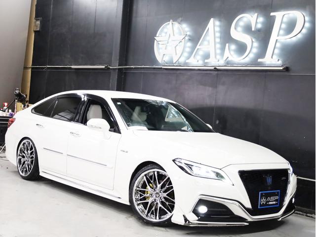 クラウンハイブリッド ＲＳアドバンス　白革エアーシート　Ｋｒａｎｚｅ２０インチＡＷ　新品ＴＥＩＮ車高調　モデリスタエアロ　ＬＥＤライト　純正メーカーナビ　地デジフルセグ　バックカメラ　スマートキー　クリアランスソナー（16枚目）