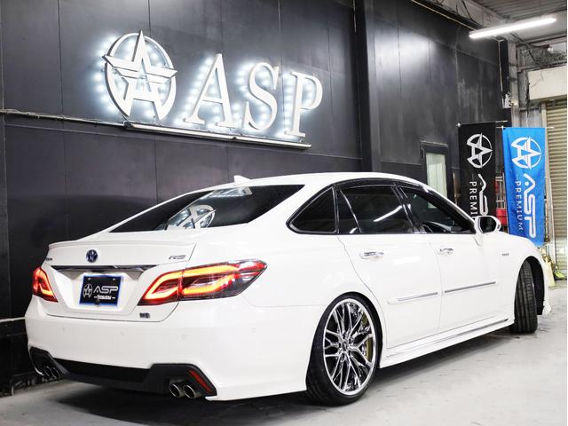 クラウンハイブリッド ＲＳアドバンス　白革エアーシート　Ｋｒａｎｚｅ２０インチＡＷ　新品ＴＥＩＮ車高調　モデリスタエアロ　ＬＥＤライト　純正メーカーナビ　地デジフルセグ　バックカメラ　スマートキー　クリアランスソナー（18枚目）