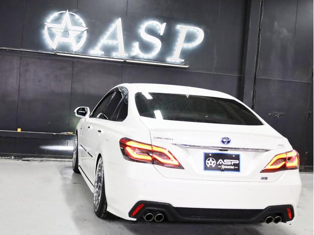 クラウンハイブリッド ＲＳアドバンス　白革エアーシート　Ｋｒａｎｚｅ２０インチＡＷ　新品ＴＥＩＮ車高調　モデリスタエアロ　ＬＥＤライト　純正メーカーナビ　地デジフルセグ　バックカメラ　スマートキー　クリアランスソナー（25枚目）