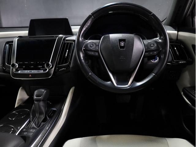 クラウンハイブリッド ＲＳアドバンス　白革エアーシート　Ｋｒａｎｚｅ２０インチＡＷ　新品ＴＥＩＮ車高調　モデリスタエアロ　ＬＥＤライト　純正メーカーナビ　地デジフルセグ　バックカメラ　スマートキー　クリアランスソナー（32枚目）
