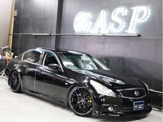 スカイライン 250GT タイプS 後期型 RAYSホムラ20インチAW 新品フルタップ車高調 フロントスポイラー 純正メーカーナビ 地デジフルセグ バックカメラ スマートキー パドルシフト HIDライト(12枚目)