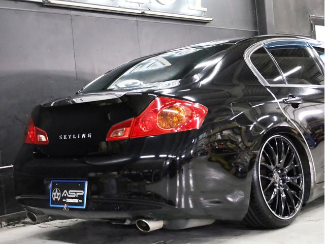 スカイライン 250GT タイプS 後期型 RAYSホムラ20インチAW 新品フルタップ車高調 フロントスポイラー 純正メーカーナビ 地デジフルセグ バックカメラ スマートキー パドルシフト HIDライト(16枚目)