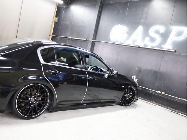 スカイライン 250GT タイプS 後期型 RAYSホムラ20インチAW 新品フルタップ車高調 フロントスポイラー 純正メーカーナビ 地デジフルセグ バックカメラ スマートキー パドルシフト HIDライト(22枚目)