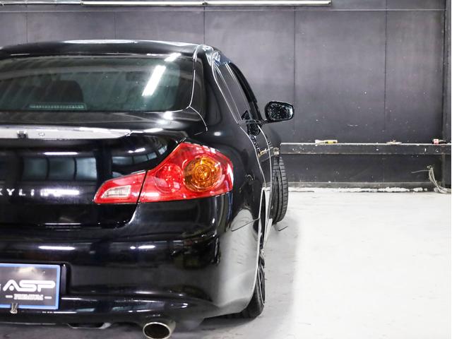 スカイライン 250GT タイプS 後期型 RAYSホムラ20インチAW 新品フルタップ車高調 フロントスポイラー 純正メーカーナビ 地デジフルセグ バックカメラ スマートキー パドルシフト HIDライト(48枚目)