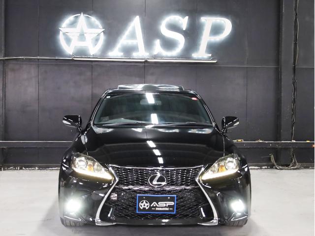 IS IS250 Fスポーツ サンルーフ ブラックハーフレザー シートヒーター スピンドルバンパー AMEシュタイナー20インチAW 新品フルタップ車高調 純正メーカーナビ 地デジフルセグ バックカメラ スマートキー パドルシフト(10枚目)