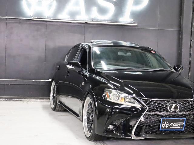 IS IS250 Fスポーツ サンルーフ ブラックハーフレザー シートヒーター スピンドルバンパー AMEシュタイナー20インチAW 新品フルタップ車高調 純正メーカーナビ 地デジフルセグ バックカメラ スマートキー パドルシフト(12枚目)