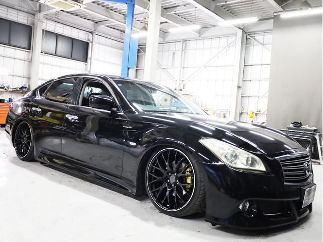 フーガ ２５０ＧＴ　Ａパッケージ　ブラックハーフレザー　ＯＰエアロバンパー　ＲＡＹＳホムラ２０インチＡＷ　新品フルタップ車高調　純正メーカーナビ　地デジフルセグ　バックカメラ　スマートキー　パワーシート（50枚目）