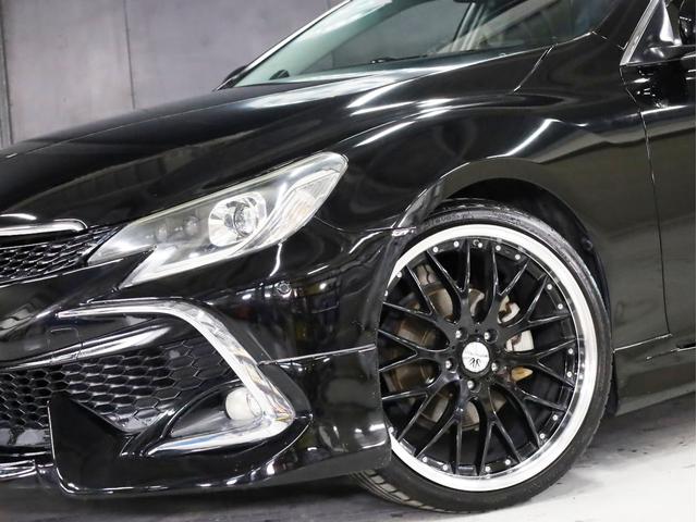 マークＸ ２５０Ｇ　リラックスセレ・ブラックレザーリミテッド　ＲＤＳ仕様　ＢＡＤＸロクサーニ２０インチＡＷ　ローダウン　社外エアロパーツ　ＬＥＤヘッドライト　ブラックレザーシートヒータ　純正ＳＤナビ　地デジフルセグ　バックカメラ　スマートキー　パワーシート（6枚目）