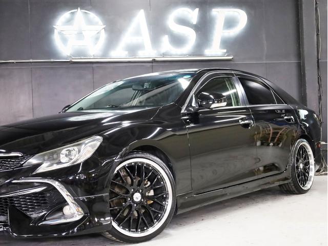 マークＸ ２５０Ｇ　リラックスセレ・ブラックレザーリミテッド　ＲＤＳ仕様　ＢＡＤＸロクサーニ２０インチＡＷ　ローダウン　社外エアロパーツ　ＬＥＤヘッドライト　ブラックレザーシートヒータ　純正ＳＤナビ　地デジフルセグ　バックカメラ　スマートキー　パワーシート（8枚目）