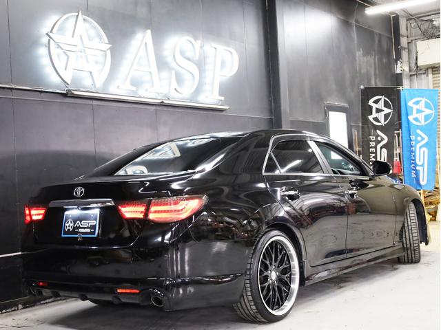 マークＸ ２５０Ｇ　リラックスセレ・ブラックレザーリミテッド　ＲＤＳ仕様　ＢＡＤＸロクサーニ２０インチＡＷ　ローダウン　社外エアロパーツ　ＬＥＤヘッドライト　ブラックレザーシートヒータ　純正ＳＤナビ　地デジフルセグ　バックカメラ　スマートキー　パワーシート（18枚目）