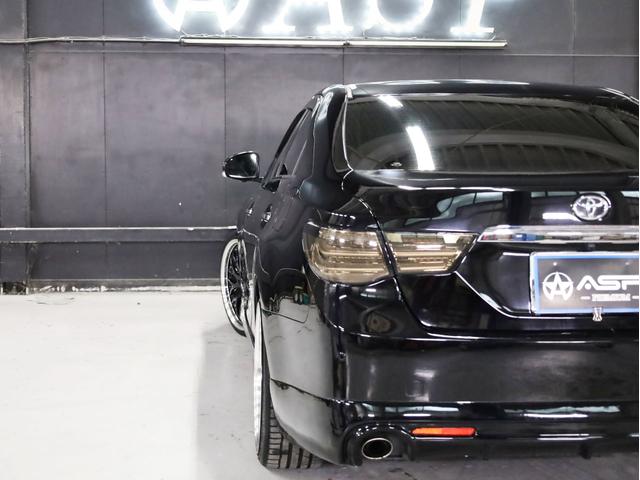 マークＸ ２５０Ｇ　リラックスセレ・ブラックレザーリミテッド　ＲＤＳ仕様　ＢＡＤＸロクサーニ２０インチＡＷ　ローダウン　社外エアロパーツ　ＬＥＤヘッドライト　ブラックレザーシートヒータ　純正ＳＤナビ　地デジフルセグ　バックカメラ　スマートキー　パワーシート（54枚目）