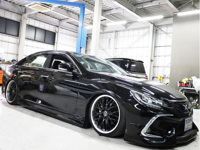 マークX 250G RDS仕様 BADXロクサーニ19インチAW 新品フルタップ車高調 エアロパーツ 三眼ヘッドライト 純正SDナビ 地デジフルセグ バックカメラ スマートキー パワーシート(51枚目)