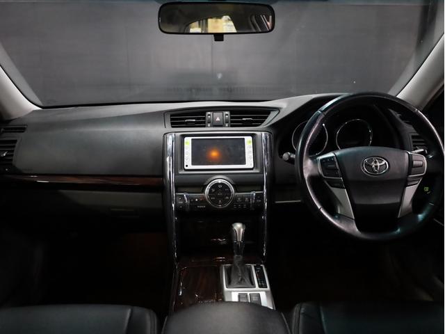 マークＸ ２５０Ｇ　リラックスセレクション　ＲＤＳ仕様　ＢＲＡＳＨ１９インチＡＷ　新品フルタップ車高調　フルエアロ　社外マフラー　純正ＳＤナビ　地デジＴＶ　バックカメラ　スマートキー　黒革調シートカバー（2枚目）