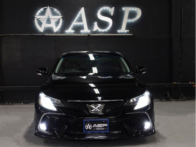 マークＸ ２５０Ｇ　リラックスセレクション　ＲＤＳ仕様　ＢＲＡＳＨ１９インチＡＷ　新品フルタップ車高調　フルエアロ　社外マフラー　純正ＳＤナビ　地デジＴＶ　バックカメラ　スマートキー　黒革調シートカバー（10枚目）