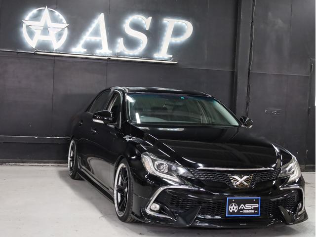 マークＸ ２５０Ｇ　リラックスセレクション　ＲＤＳ仕様　ＢＲＡＳＨ１９インチＡＷ　新品フルタップ車高調　フルエアロ　社外マフラー　純正ＳＤナビ　地デジＴＶ　バックカメラ　スマートキー　黒革調シートカバー（11枚目）