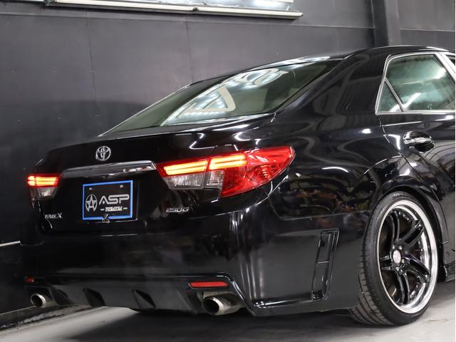 マークＸ ２５０Ｇ　リラックスセレクション　ＲＤＳ仕様　ＢＲＡＳＨ１９インチＡＷ　新品フルタップ車高調　フルエアロ　社外マフラー　純正ＳＤナビ　地デジＴＶ　バックカメラ　スマートキー　黒革調シートカバー（19枚目）