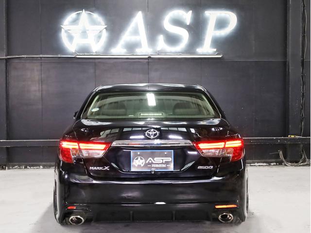 マークＸ ２５０Ｇ　リラックスセレクション　ＲＤＳ仕様　ＢＲＡＳＨ１９インチＡＷ　新品フルタップ車高調　フルエアロ　社外マフラー　純正ＳＤナビ　地デジＴＶ　バックカメラ　スマートキー　黒革調シートカバー（23枚目）