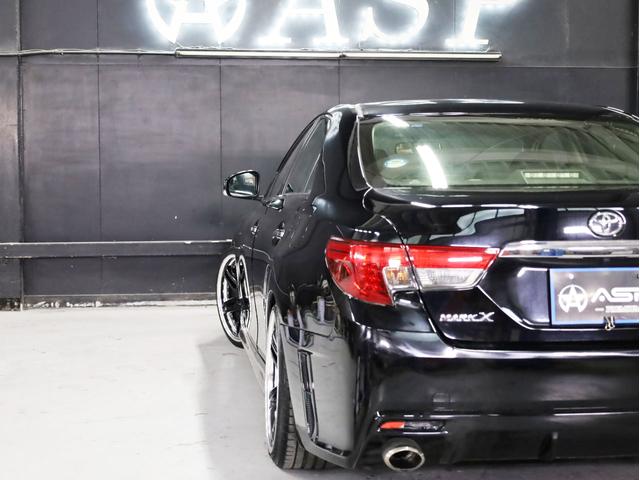 マークＸ ２５０Ｇ　リラックスセレクション　ＲＤＳ仕様　ＢＲＡＳＨ１９インチＡＷ　新品フルタップ車高調　フルエアロ　社外マフラー　純正ＳＤナビ　地デジＴＶ　バックカメラ　スマートキー　黒革調シートカバー（53枚目）