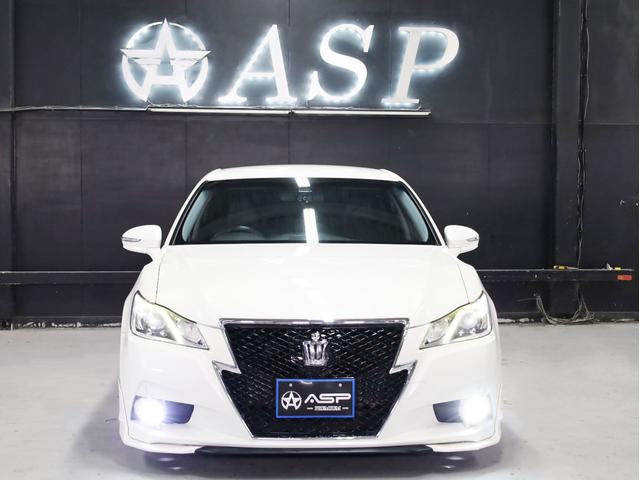クラウン アスリートＳ　Ｋｒａｎｚｅ２０インチＷ　新品フルタップ車高調　ＴＲＤエアロ　純正メーカーナビ　地デジフルセグ　バックカメラ　スマートキー　パワーシート　ＨＩＤライト　黒革調シートカバー（10枚目）