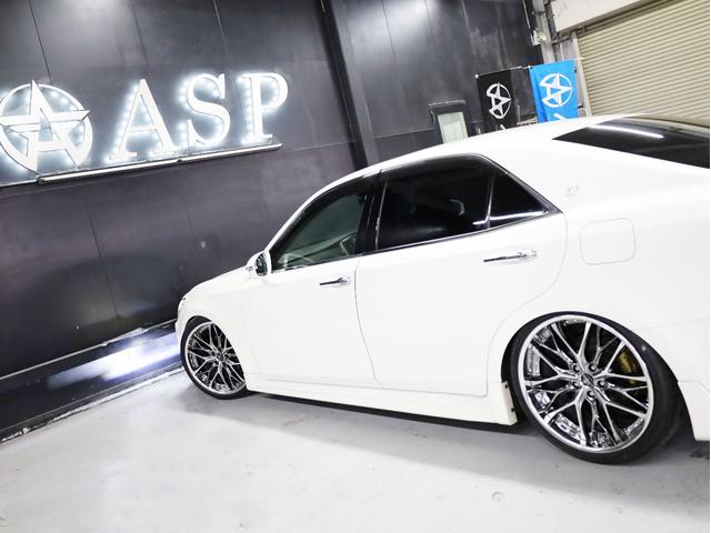 クラウン アスリートＳ　Ｋｒａｎｚｅ２０インチＷ　新品フルタップ車高調　ＴＲＤエアロ　純正メーカーナビ　地デジフルセグ　バックカメラ　スマートキー　パワーシート　ＨＩＤライト　黒革調シートカバー（27枚目）
