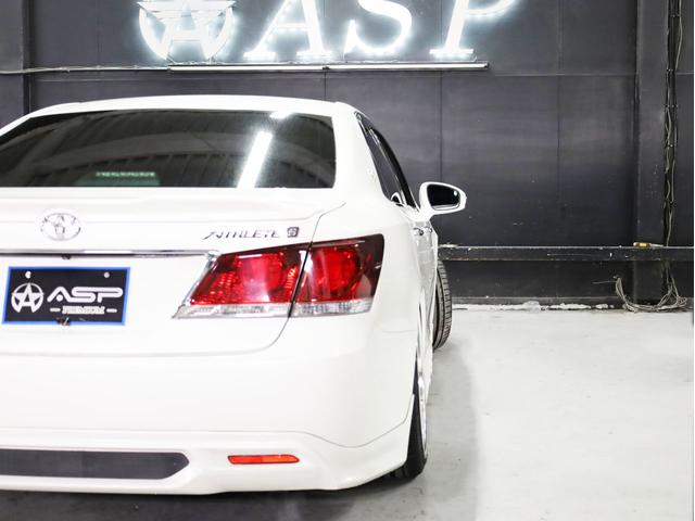 クラウン アスリートＳ　Ｋｒａｎｚｅ２０インチＷ　新品フルタップ車高調　ＴＲＤエアロ　純正メーカーナビ　地デジフルセグ　バックカメラ　スマートキー　パワーシート　ＨＩＤライト　黒革調シートカバー（53枚目）