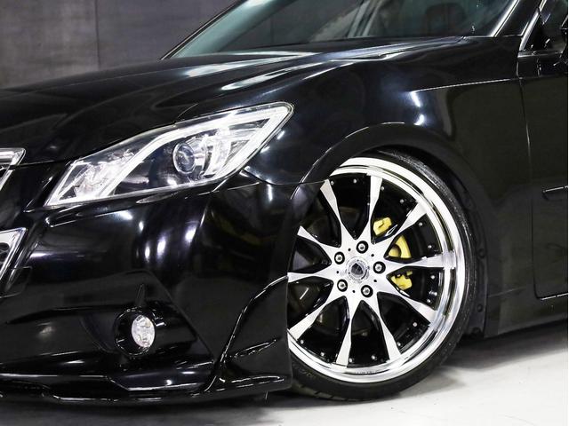 クラウン アスリートＳ　ＷＯＲＫシュヴァート２０インチＡＷ　新品フルタップ車高調　エアロパーツ　純正メーカーナビ　地デジフルセグ　バックカメラ　スマートキー　パワーシート　ＨＩＤライト　クルーズコントロール（6枚目）