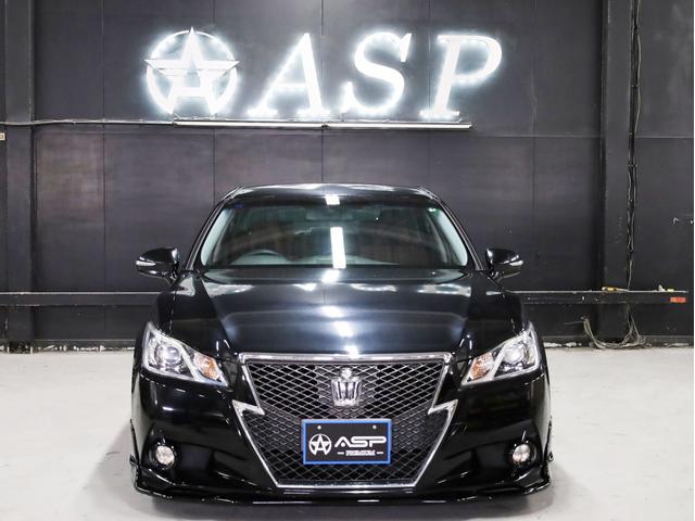 クラウン アスリートＳ　ＷＯＲＫシュヴァート２０インチＡＷ　新品フルタップ車高調　エアロパーツ　純正メーカーナビ　地デジフルセグ　バックカメラ　スマートキー　パワーシート　ＨＩＤライト　クルーズコントロール（9枚目）