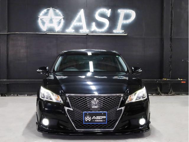 クラウン アスリートＳ　ＷＯＲＫシュヴァート２０インチＡＷ　新品フルタップ車高調　エアロパーツ　純正メーカーナビ　地デジフルセグ　バックカメラ　スマートキー　パワーシート　ＨＩＤライト　クルーズコントロール（10枚目）