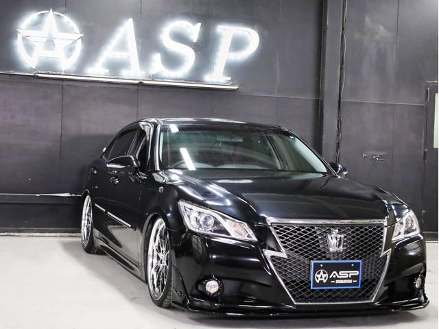 クラウン アスリートＳ　ＷＯＲＫシュヴァート２０インチＡＷ　新品フルタップ車高調　エアロパーツ　純正メーカーナビ　地デジフルセグ　バックカメラ　スマートキー　パワーシート　ＨＩＤライト　クルーズコントロール（11枚目）