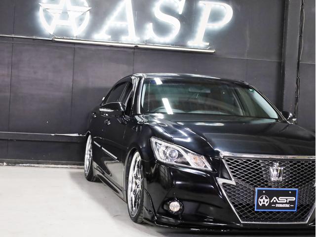 クラウン アスリートＳ　ＷＯＲＫシュヴァート２０インチＡＷ　新品フルタップ車高調　エアロパーツ　純正メーカーナビ　地デジフルセグ　バックカメラ　スマートキー　パワーシート　ＨＩＤライト　クルーズコントロール（12枚目）