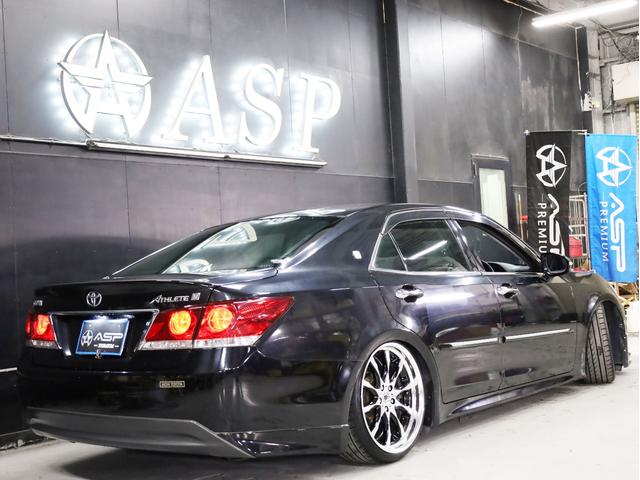 クラウン アスリートＳ　ＷＯＲＫシュヴァート２０インチＡＷ　新品フルタップ車高調　エアロパーツ　純正メーカーナビ　地デジフルセグ　バックカメラ　スマートキー　パワーシート　ＨＩＤライト　クルーズコントロール（18枚目）