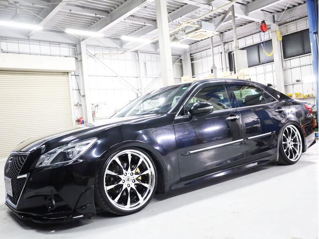 クラウン アスリートＳ　ＷＯＲＫシュヴァート２０インチＡＷ　新品フルタップ車高調　エアロパーツ　純正メーカーナビ　地デジフルセグ　バックカメラ　スマートキー　パワーシート　ＨＩＤライト　クルーズコントロール（51枚目）