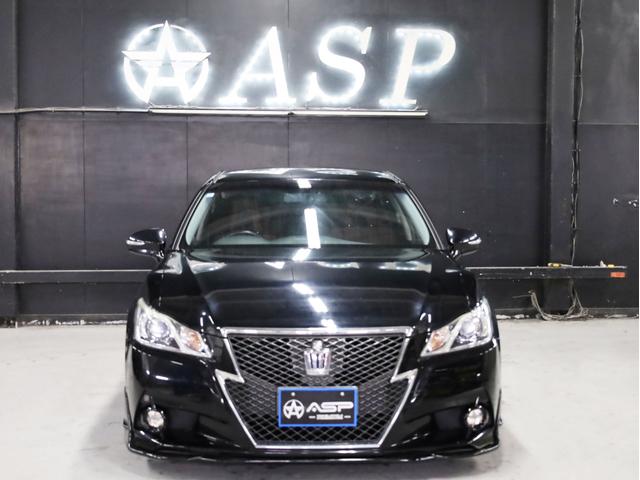 クラウン アスリートＳ　ＷＯＲＫシュヴァート２０インチＡＷ　新品フルタップ車高調　エアロパーツ　純正メーカーナビ　地デジフルセグ　バックカメラ　スマートキー　パワーシート　クルーズコントロール（9枚目）